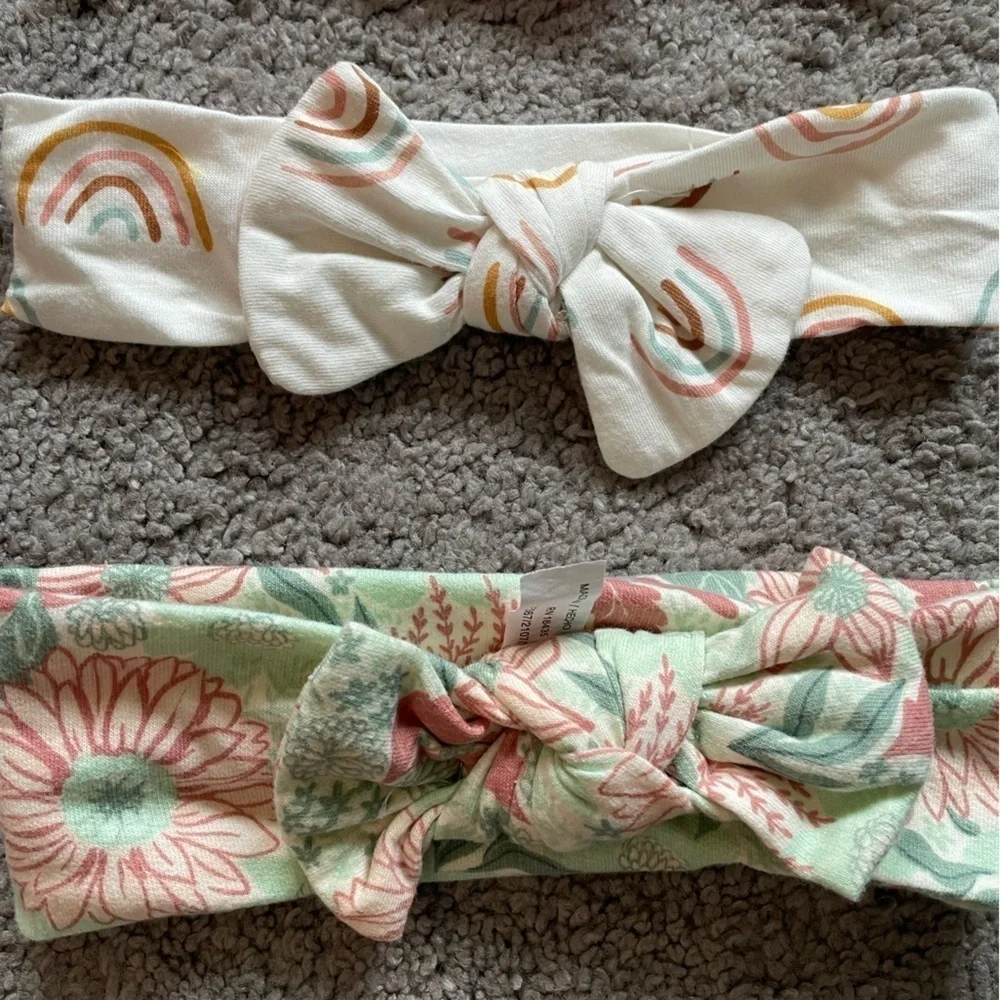 Set Of 4 Pastel Infant Toddler Girls Headbands